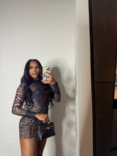 Load image into Gallery viewer, Cheetah Mesh Dress
