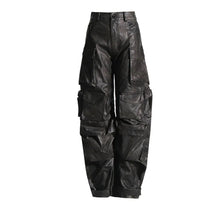 Load image into Gallery viewer, Leather Cargo Pants
