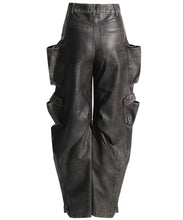 Load image into Gallery viewer, Leather Cargo Pants
