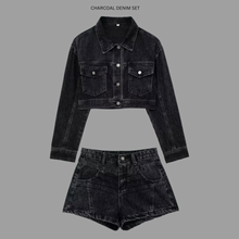 Load image into Gallery viewer, Charcoal Denim Set
