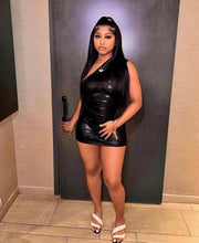 Load image into Gallery viewer, Black Liquid Dress
