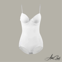 Load image into Gallery viewer, White Snatched Bodysuit
